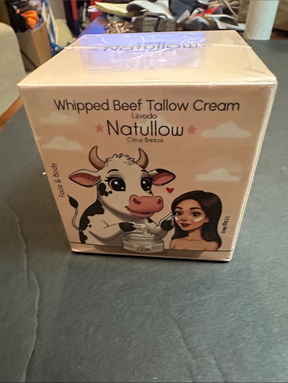 Whipped Beef Tallow Cream - Citrus Breeze (Pink)